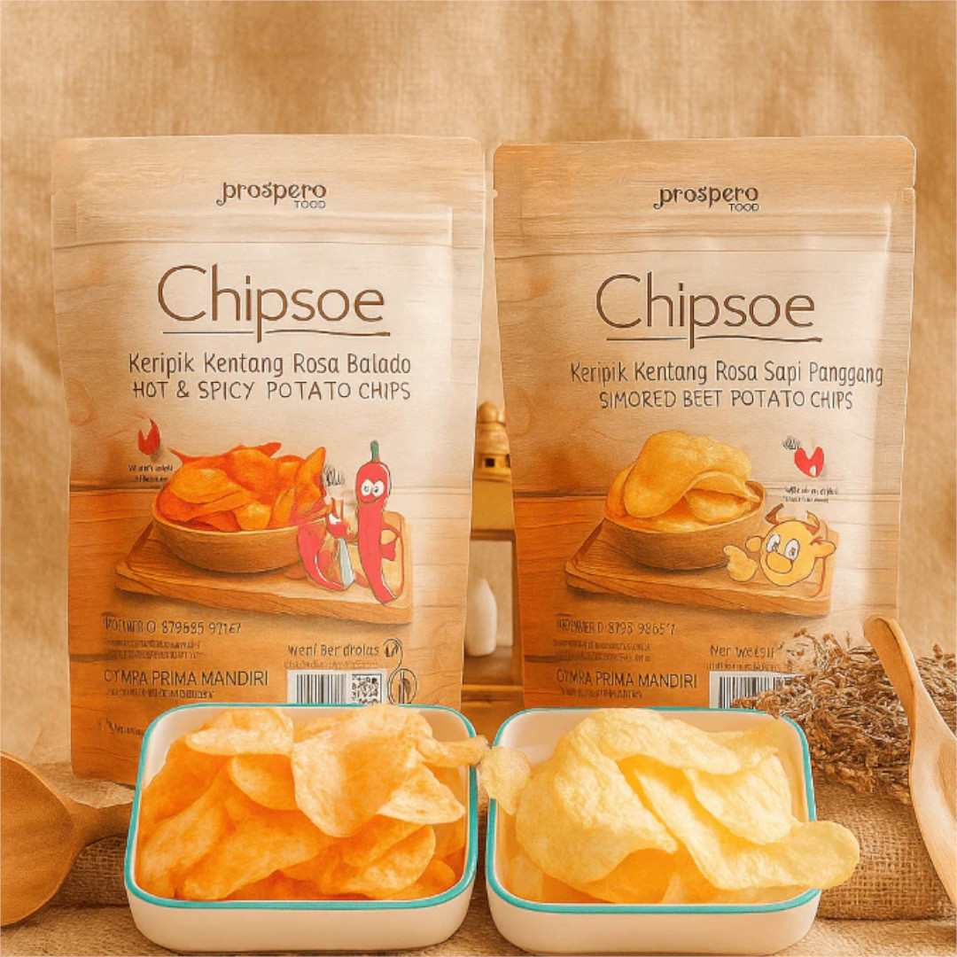 Chipsoe Potato Chips 50gr 