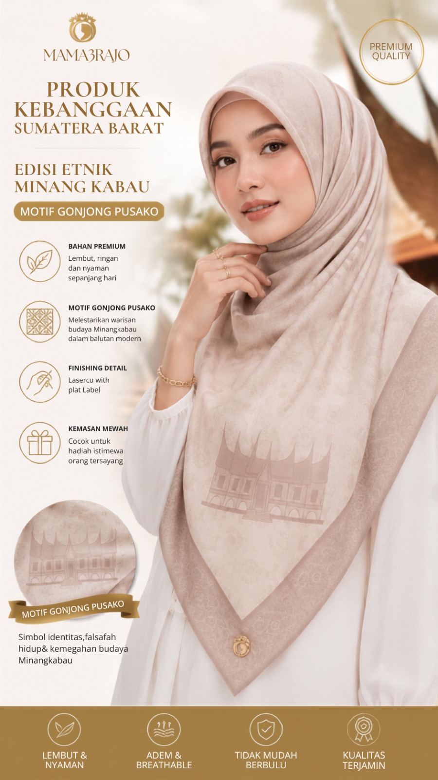 Hijab Motif Minang