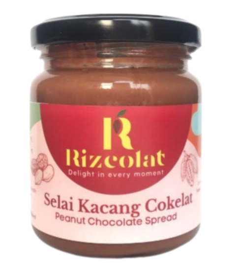 Peanut Chocolate Spread Creamy Rizcolat, Bale Sehat